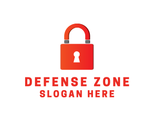 Magnet Lock Security logo design