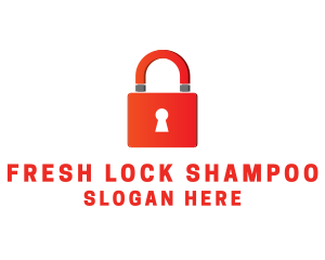 Magnet Lock Security logo design