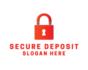 Magnet Lock Security logo design