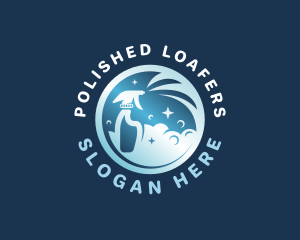 Housekeeping Sanitation Spray logo design