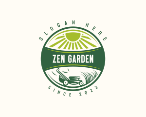 Yard Gardener Mower logo design