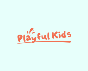 Cute Kid Kindergarten logo design