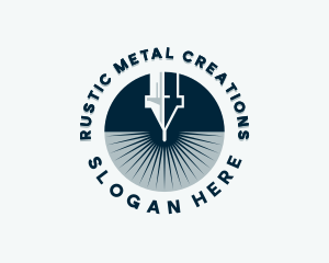 CNC Laser Metalwork logo design