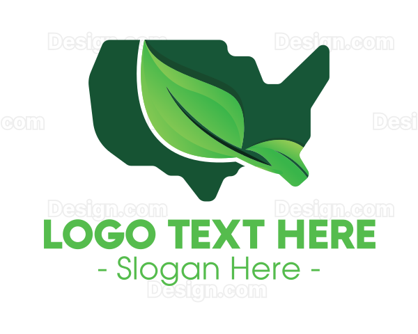 United States Nature Leaf Logo