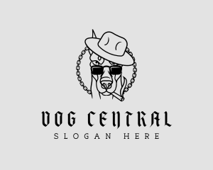 Mafia Doberman Dog logo design