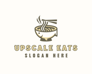 Fish Noodle Soup logo design