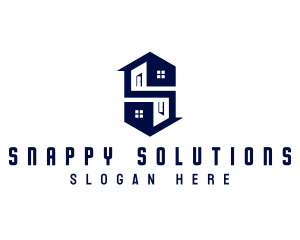 House Real Estate Letter S logo design