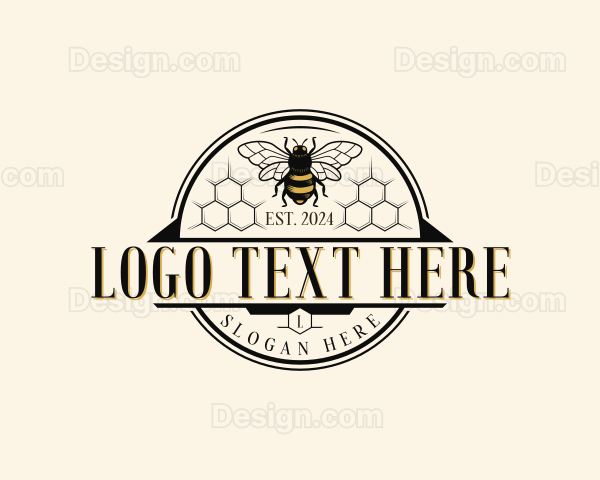 Natural Beehive Bee Logo