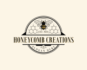 Bumblebee Apiary Bee logo design