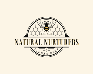 Bumblebee Apiary Bee logo design