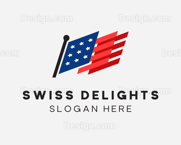 American National Flag Logo