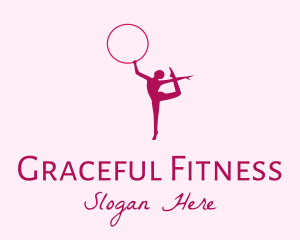 Ring Gymnast Silhouette  logo