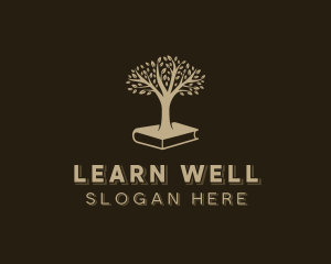 Book Tree Learning logo design