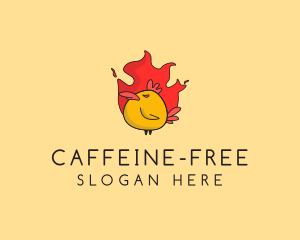 Flaming Spicy Chicken logo design