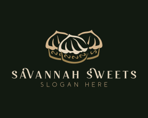 Sweet Cupcake  Dessert logo design