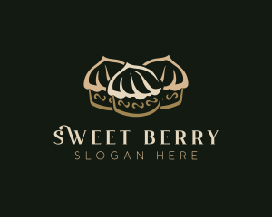 Sweet Cupcake  Dessert logo design