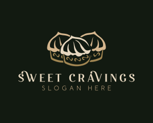 Sweet Cupcake  Dessert logo design