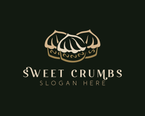 Sweet Cupcake  Dessert logo design