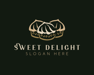 Sweet Cupcake  Dessert logo design