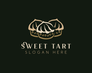 Sweet Cupcake  Dessert logo design