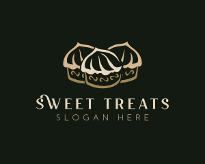 Sweet Cupcake  Dessert logo design