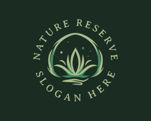 Natural Organic Grass logo design