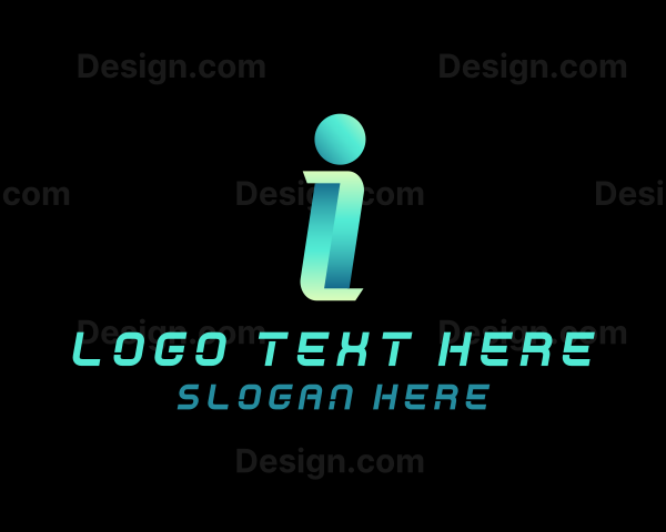 Cyberspace Technology letter I Logo