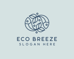 Aquatic Fish Seafood Logo