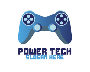 Blue Controller Gaming Logo