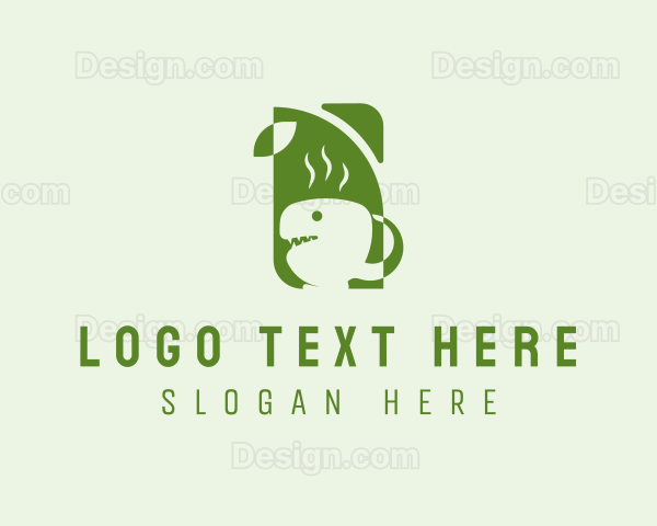 Tea Dinosaur Herb Logo