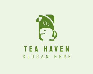 Tea Dinosaur Herb logo design