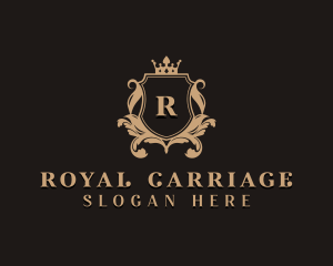 Stylish Royal Shield logo design