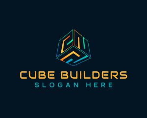 Digital Software Cube logo design