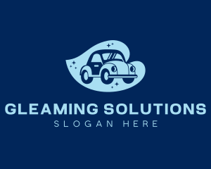 Automobile Car Wash Cleaning logo design