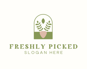 Organic Plant Gardening logo design