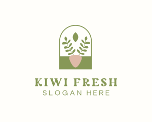 Organic Plant Gardening logo design