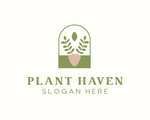 Organic Plant Gardening logo design