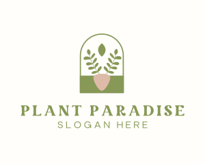 Organic Plant Gardening logo design