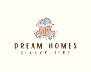 Sweet Dessert Cupcake  Logo