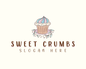 Sweet Dessert Cupcake  logo design