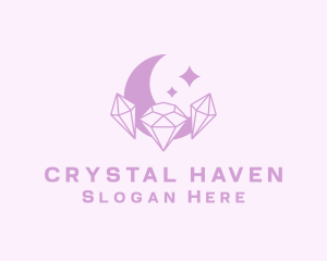 Crystal Gem Moon logo design