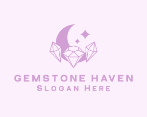 Crystal Gem Moon logo design