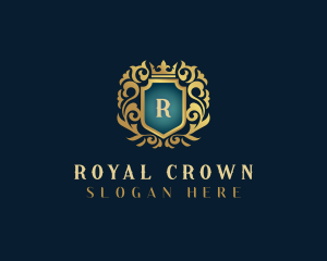 Shield Crown Royal logo design