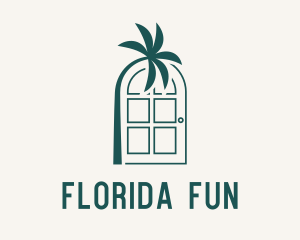 Palm Tree Door logo design