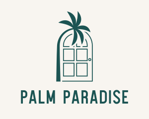 Palm Tree Door logo design