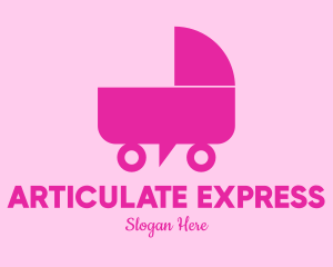 Baby Stroller Chat logo design