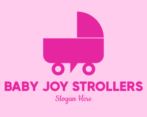 Baby Stroller Chat logo design