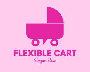 Baby Stroller Chat logo design