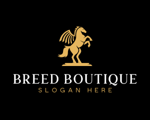 Pegasus Horse Equestrian logo design