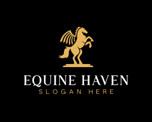 Pegasus Horse Equestrian logo design